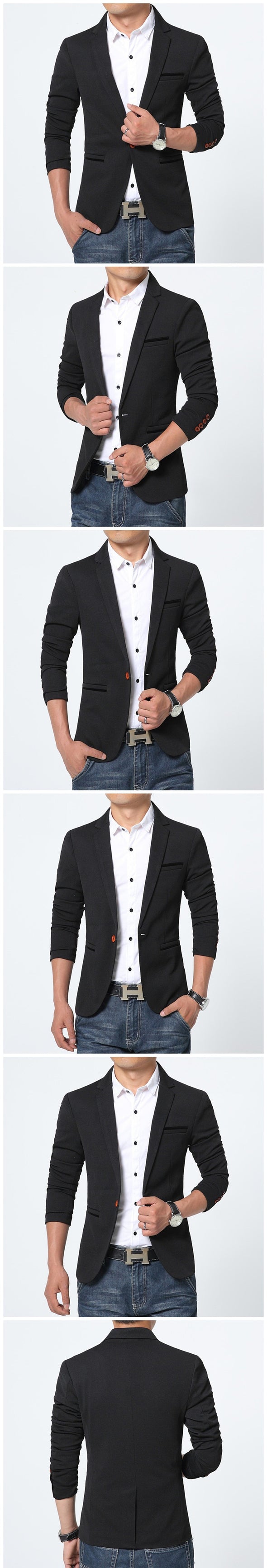 Blazer Slim en Coton