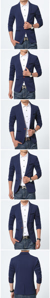 Blazer Slim en Coton