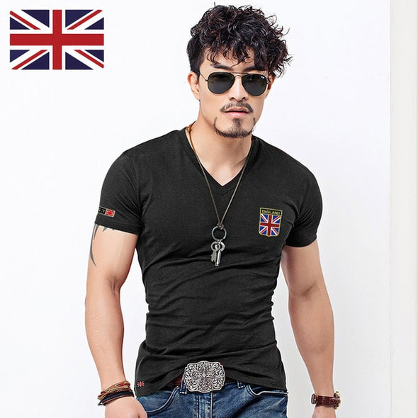 Hommes T-shirt - Col V