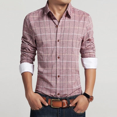 chemise en coton slim