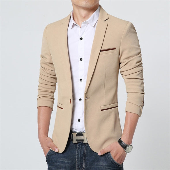 Blazer Slim en Coton