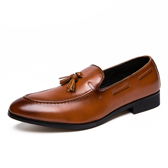 Chaussures De Luxe Britannique En Cuir